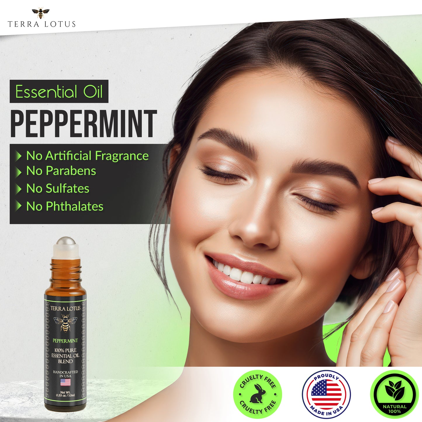 Organic Essential Oil Roll On - Aromatherapy (10ml)