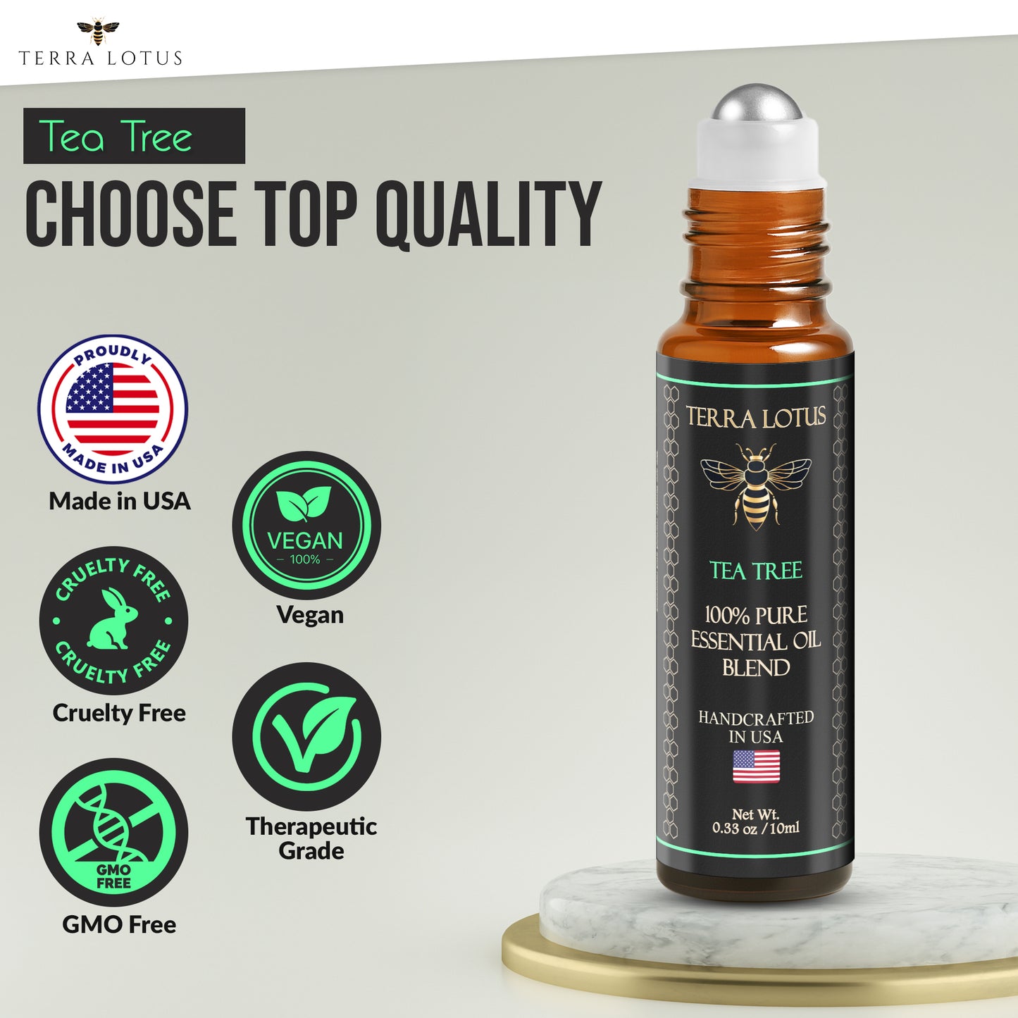 Organic Essential Oil Roll On - Aromatherapy (10ml)