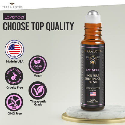 Organic Essential Oil Roll On - Aromatherapy (10ml)