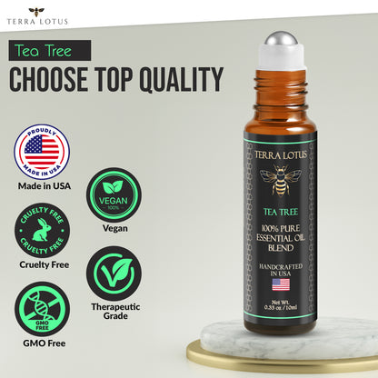 Organic Essential Oil Roll On - Aromatherapy (10ml)