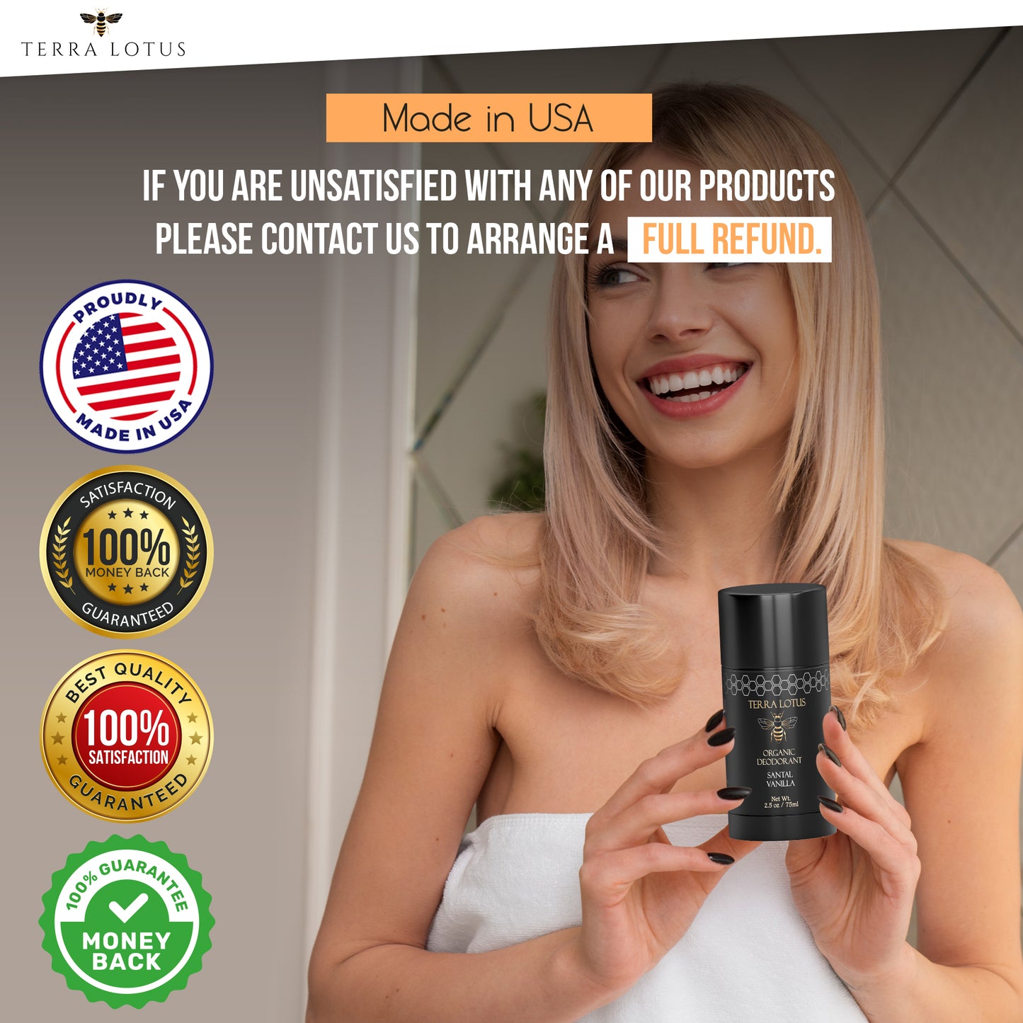 Organic Deodorant (2.5 Oz)