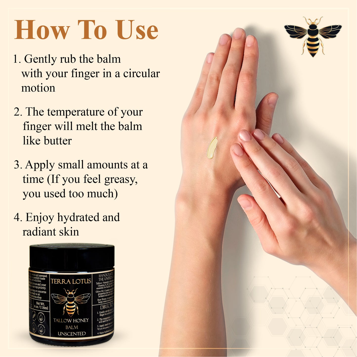 Honey Tallow Balm (4oz)