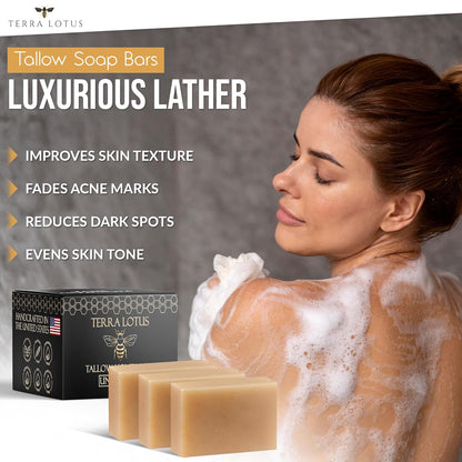 Organic Tallow Soap - 3 Pack